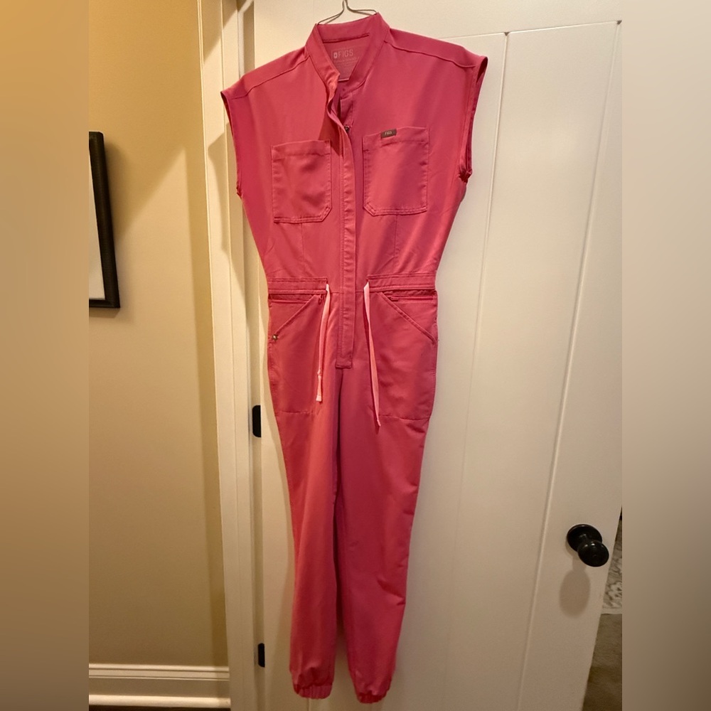 Figs Rafaela Pink Women's Jumpsuit